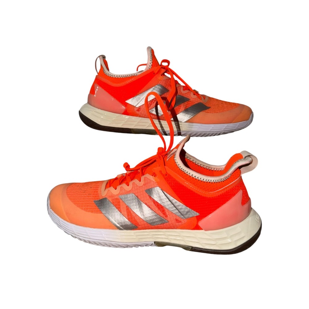 Adidas Adizero Ubersonic 4 Women Tennis Shoes Solar Orange Silver GW2992 Size 8